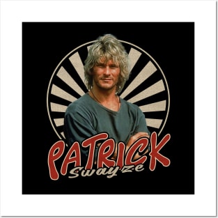 Vintage Circle Patrick Swayze Posters and Art